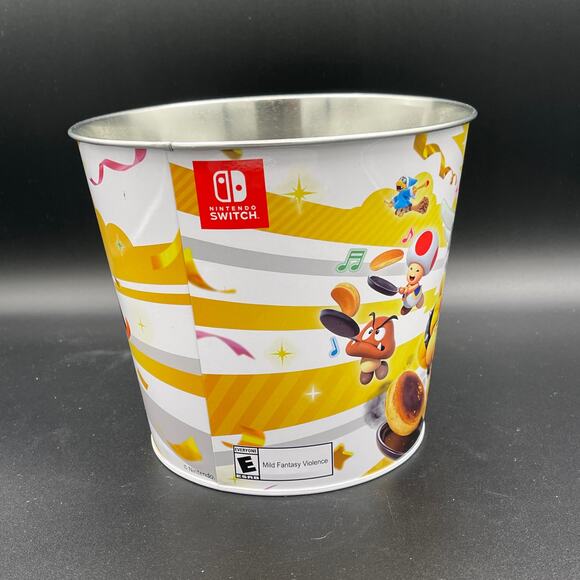 Super Mario Party Jamboree Tin Popcorn Bucket - Picture 3 of 10
